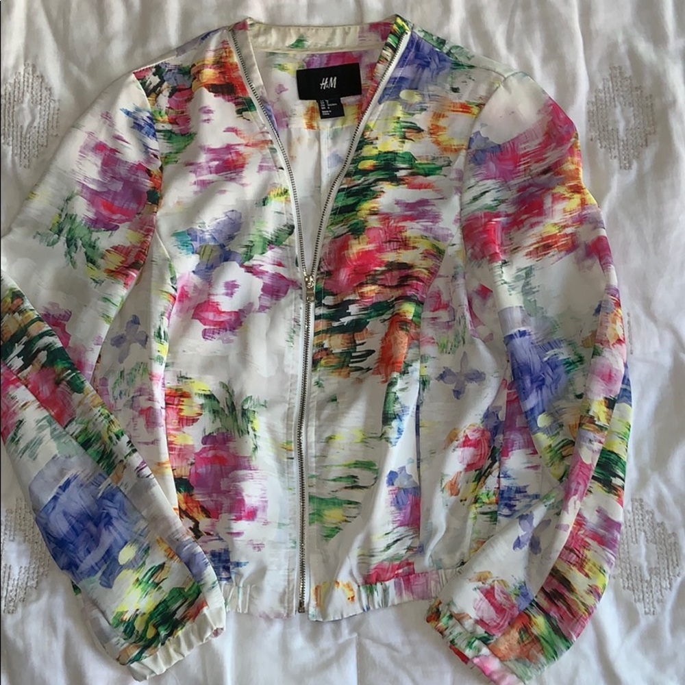 H&M multi color bomber